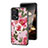 Silicone Frame Flowers Mirror Case Cover S01 for Xiaomi Poco F5 5G