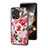 Silicone Frame Flowers Mirror Case Cover S01 for Xiaomi Redmi 12 4G