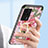 Silicone Frame Flowers Mirror Case Cover S01 for Xiaomi Redmi K60E 5G