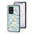 Silicone Frame Flowers Mirror Case Cover S01 for Xiaomi Redmi Note 12 Pro 5G