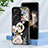 Silicone Frame Flowers Mirror Case Cover S01 for Xiaomi Redmi Note 13 Pro+ Plus 5G