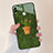 Silicone Frame Flowers Mirror Case for Huawei Honor V10 Lite Green