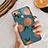 Silicone Frame Fruit Mirror Case for Huawei Honor V10 Lite Blue