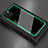 Silicone Frame Mirror Case Cover for Apple iPhone 13 Green