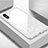 Silicone Frame Mirror Case Cover for Apple iPhone X White