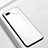 Silicone Frame Mirror Case Cover for Oppo A7 White
