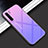 Silicone Frame Mirror Case Cover for Oppo A91 Purple