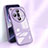 Silicone Frame Mirror Case Cover for Oppo Find X7 5G Clove Purple