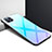 Silicone Frame Mirror Case Cover for Oppo Reno4 SE 5G Sky Blue