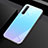 Silicone Frame Mirror Case Cover for Realme X50 5G Sky Blue