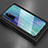 Silicone Frame Mirror Case Cover for Vivo Y70 (2020) Cyan