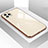 Silicone Frame Mirror Case Cover M01 for Apple iPhone 11 Pro Gold