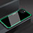 Silicone Frame Mirror Case Cover M01 for Apple iPhone 13 Green