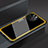 Silicone Frame Mirror Case Cover M01 for Apple iPhone 13 Pro Max Yellow