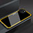 Silicone Frame Mirror Case Cover M01 for Apple iPhone 13 Yellow