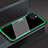 Silicone Frame Mirror Case Cover M01 for Apple iPhone 14 Green