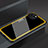 Silicone Frame Mirror Case Cover M01 for Apple iPhone 14 Yellow