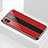 Silicone Frame Mirror Case Cover M01 for Apple iPhone Xs Max Red