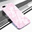 Silicone Frame Mirror Case Cover M01 for Oppo A12e Pink