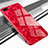 Silicone Frame Mirror Case Cover M01 for Oppo A12e Red