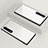 Silicone Frame Mirror Case Cover M01 for Samsung Galaxy Note 10 White