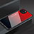 Silicone Frame Mirror Case Cover M02 for Apple iPhone 13 Red