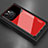 Silicone Frame Mirror Case Cover M02 for Apple iPhone 14 Pro Max Red