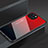 Silicone Frame Mirror Case Cover M02 for Apple iPhone 15 Red