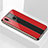 Silicone Frame Mirror Case Cover M03 for Huawei P20 Lite Red