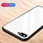 Silicone Frame Mirror Case Cover M04 for Huawei Honor V10 White