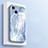 Silicone Frame Mirror Case Cover M05 for Apple iPhone 14 Sky Blue