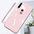 Silicone Frame Mirror Case Cover T01 for Huawei Honor 20E Pink