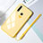 Silicone Frame Mirror Case Cover T01 for Huawei Honor 20E Yellow