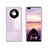 Silicone Frame Mirror Case Cover T01 for Huawei Mate 40E Pro 4G Clove Purple