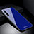 Silicone Frame Mirror Case Cover T01 for Oppo Reno3 Blue