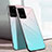 Silicone Frame Mirror Case Cover T01 for Samsung Galaxy S20 Ultra Cyan