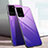 Silicone Frame Mirror Case Cover T01 for Samsung Galaxy S20 Ultra Purple