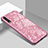 Silicone Frame Mirror Case Cover T02 for Huawei P20 Pink