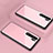 Silicone Frame Mirror Case Cover T02 for Huawei P30 Pro New Edition Pink