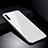 Silicone Frame Mirror Case Cover T04 for Samsung Galaxy A70S White