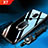 Silicone Frame Mirror Case Cover with Finger Ring Stand for Nokia X7 Black