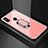 Silicone Frame Mirror Case Cover with Magnetic Finger Ring Stand A01 for Xiaomi Redmi 6 Pro