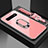 Silicone Frame Mirror Case Cover with Magnetic Finger Ring Stand T02 for Samsung Galaxy S10 Plus