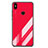 Silicone Frame Mirror Gradient Case Cover for Xiaomi Mi A2 Red