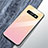 Silicone Frame Mirror Rainbow Gradient Case Cover A01 for Samsung Galaxy S10 Plus