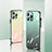 Silicone Frame Mirror Rainbow Gradient Case Cover AT1 for Apple iPhone 14 Pro Max