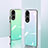 Silicone Frame Mirror Rainbow Gradient Case Cover AT1 for Huawei Honor 70 5G