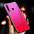 Silicone Frame Mirror Rainbow Gradient Case Cover for Huawei Enjoy 9s Hot Pink