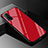 Silicone Frame Mirror Rainbow Gradient Case Cover for Huawei Honor Play4T Pro Red