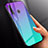 Silicone Frame Mirror Rainbow Gradient Case Cover for Huawei P Smart+ Plus (2019)